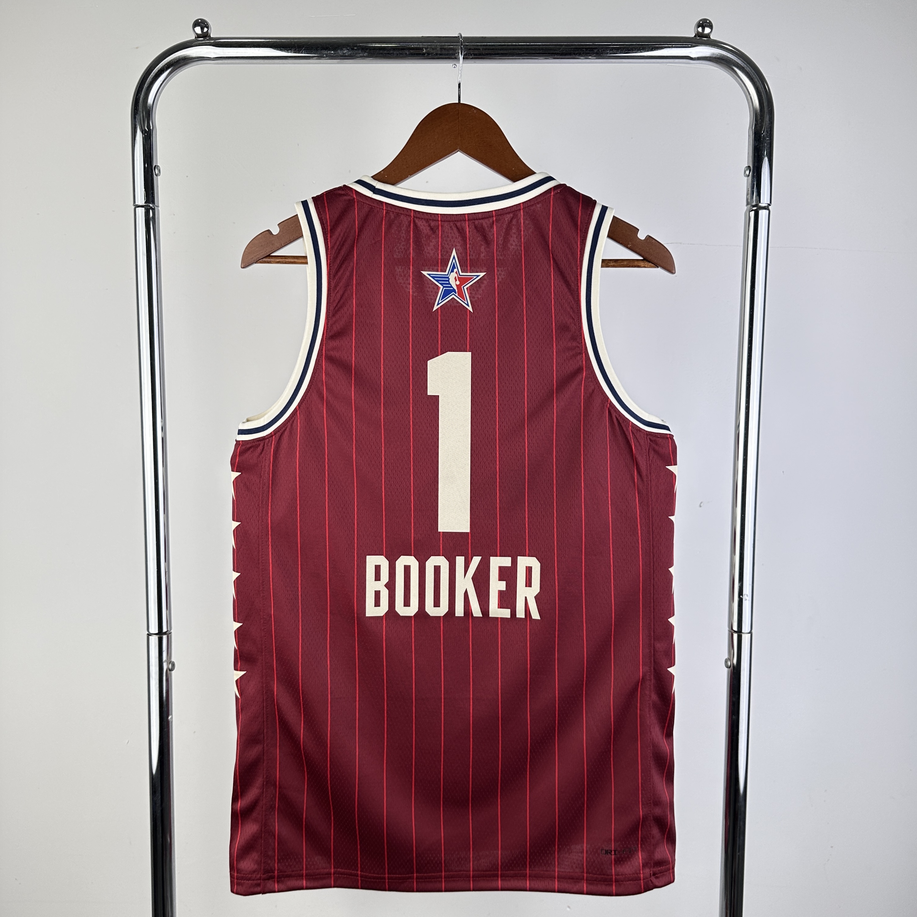 Men All-star season #1 Booker Red 2024 NBA Jersey